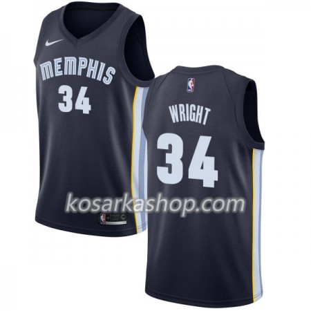 Dres Memphis Grizzlies Brandan Wright 34 Nike 2017-18 Navy Swingman